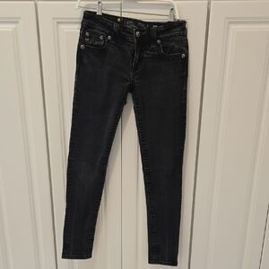 Miss Me Black Skinny Jeans with Embellished Pockets